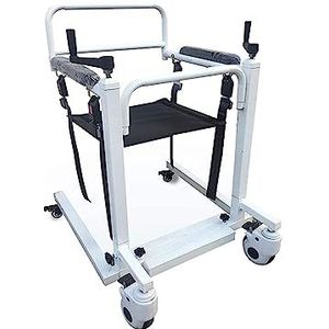 Multifunctionele verpleegploegstoel, verstelbare breedte en hoogte, patiëntenliftrolstoel met gevoerde zitting voor oudere senioren
