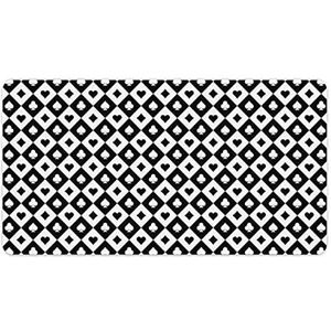 Speelkaarten borden casino mode bureau muismat antislip gaming muismat accessoires decor 40 x 75 cm