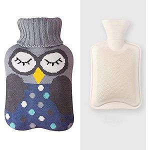 DieffematicRSD Warmwaterkruik Water 1000 ml Heet waterfles rubber warm waterfles NUANSHOU (Color : H)