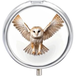 Een Kerkuil Pil Case Reizen Pil Container Mini Reizen Geneeskunde Tablet Vitamine Houder Organizer Geneeskunde Kabeljauw Leverolie Opslag