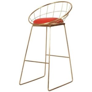 Barkruk Lichte Luxe Barstoelen, Ijzeren Barstoelen, Eenvoudige Hoge Krukken, Moderne Eetkamerstoelen, Barstoelen Van Metaaldraad Stoel(H)