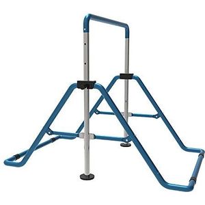 Optrekstang gymnastiek rek trapbare rekstang turnen training hoge bars (blauw)