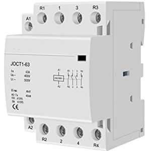 Bescherming 4p 63a 220V/230V 50/60Hz DIN-Rail AC-schakelaar voor huishouden 1NO 3NC/2NO 2NC/3NO 1NC/4NO/4NC Industriële Elektriciteit (Kleur: 63a 2no 2nc)