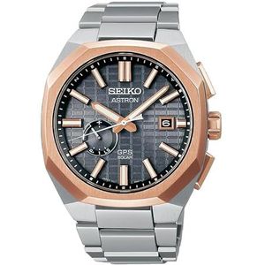 Seiko men's watch ASTRON black and rosé solar charge SSJ014J1 titanium case