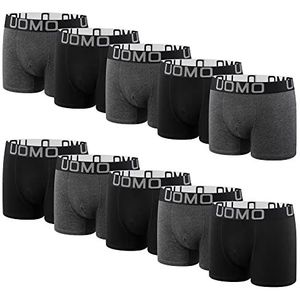 L&K 1116 Set van 10 retro boxershorts voor heren, katoen, zwart, meerkleurig, onderbroek, Meerkleurige set G, XL