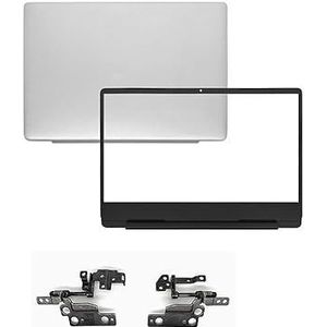 WANGHUIH LCD Achterklep 010KG8 + Bezel + Scharnieren Compatibel met Dell Inspiron 5480 5485 5488 Laptop Zilver