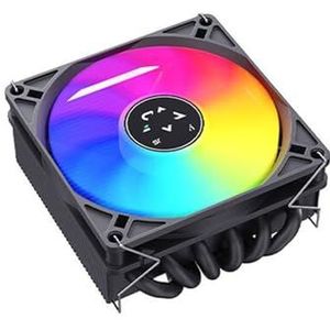 CPU koeler MC45-6 met 6 heatpipes onderdruk ultraslim 1700RPM luchtkoeling X99 stil voor desktop 2011 (MC45 6 Color Light)