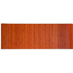 CosìCasa Keukentapijt van bamboe, antislip, 50 x 280 cm, keukenloper van hout, per meter, lang, wasbaar, kleurrijk, tapijt voor moderne keuken, 50 x 280, oranje