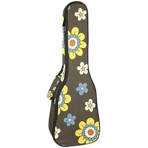 JRHEJTFZ Sopraan Ukulele Bag - 25,9x9x3,1 inch - Duurzame en stijlvolle beschermhoes voor ukeleles - mode bloemenprint patroon ukelele rugzak - geschikt voor de meeste maten van ukelele gigbag,
