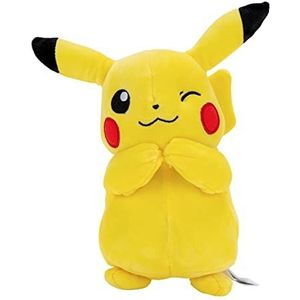 Bandai - Pokémon - Pikachu pluche dier - zacht pluche dier 20 cm - Pokémon pluche dier officieel gelicentieerd - cadeau-idee voor kinderen en volwassenen - speelgoed voor kinderen vanaf 2 jaar -