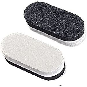 nagelbufferde zandkorrels Mini spons nagelbuffervijltjes 100/180 grit 4,8x2x1,2cm Multicolor 10/20/40 stuks(Black-10pcs)