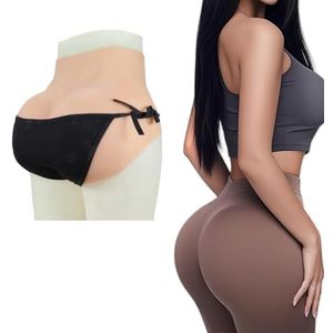 Adima Hoge elasticiteit siliconen billenlifter slipje billenmaker heupversterker shorts nep vaginaal ondergoed voor cosplay,Color2,Basic