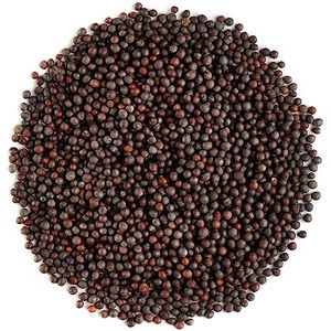 Zwarte Mosterd Zaden Geheel Bio - Bruin Mosterd Zaad Kruidig Ingrediënt - Donker Mosterdzaad - Mosterdzaden