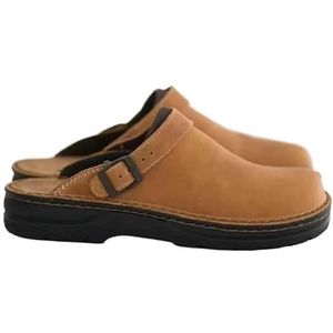 Casual schoenen dikke bodem slippers heren vierkante kop sandalen antislip platte bodem reizen strandschoenen grote maat 38-48 (kleur: kaki, maat: 48)