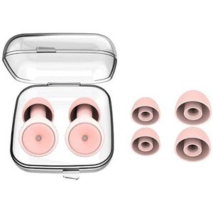 1 paar zachte siliconen ruisonderdrukkende oordopjes herbruikbare waterdichte zwemmen oordopjes concert oordopjes geluidsisolatie oorbeschermers (A-roze)