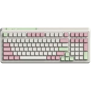 QPSJXN CMK99 99 Hot RGB Backlight Mechanisch Toetsenbord TTC Switch voor Gaming en Duurzaam Werk (Strawberry)