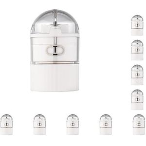 10 Set van Pill Crusher Pulverizer Grinder Med en Vitamine Breaker Geneeskunde Divider Wit, 3x1.7x1.2 inch