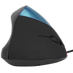 Vooruit/achteruit/DPI-schakelaar 3200 dpi optische muis, compacte verticale muis, voor besturingssysteem voor pc/laptop(blue)