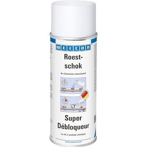 WEICON Rust Shock 400 ml, roestverwijderaar, koudeschokspray voor het losmaken van schroefverbindingen, transparant