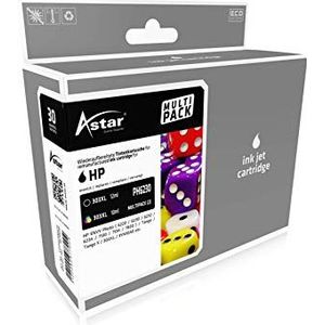 Astar AS70040 geschikt voor HP PH6230 inkt (2) zwart + gekleurd compatibel met 303XL 3YN10AE 1x 12 ml / 1x 10 ml