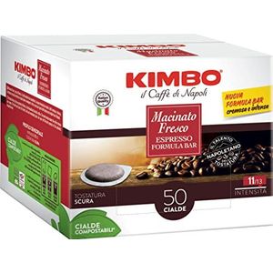 Kimbo Macinato Fresco Espresso Formula Bar 50 composteerbare koffiepads