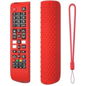 Siliconen beschermhoes voor Samsung Smart TV Remote BN59-01315A/B, anti-slip hoes met lanyard, universele vervangende siliconen hoes