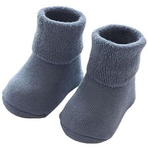 Winterwarme verdikte sokken Sokken Antislipsokken Effen kleur Kledingaccessoires (Color : Blue, Size : S(6-12 months))