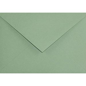 Netuno Keaykolour Matcha Tea Enveloppen, 100 stuks, groene enveloppen, puntige flap, zonder venster, 114 x 162 mm, 120 g, gekleurde enveloppen, eco, voor uitnodigingskaarten, verjaardagskaarten, wenskaarten