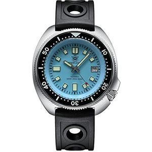 STEELDIVE SD1970 Abalone Klassieke Duik Horloge Lichtgevende NH35 Beweging 200 M Waterdichte Mechanische Horloge voor Mannen, kleur 1 rubber