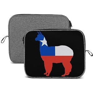 Alpaca lama Chili vlag schattige laptop sleeve case schokbestendig notebook aktetas beschermhoes voor 13/14 inch