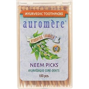 Auromere, Ayurvedic Toothpicks, Neem Picks, 100 Stuk