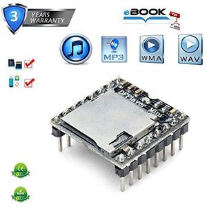 Dfplayer Mini, MP3-speler-module voor Arduino UNO Modulo Musica Audio Voice Board schild TF kaart U Disk