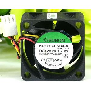 Original KD1204PKBX-A 12V 1.20W 4CM 40 * 40 * 20mm double ball silent fan