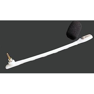 V-MOTA Vervangende A40 Game Microfoon Boom Compatibel met Astro A40/A40 TR Gaming Headset op PS5, PS4, Xbox One, PC, Mac, Telefoon, Ruisonderdrukking 3,5 mm (wit)