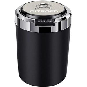 Auto-asbak Voor Citroen C5 Cross tourer 2014-2017, Draagbare Asbak Met Deksel Metalen Inzetstuk Draagbare Decoratieve Auto-accessoires,A