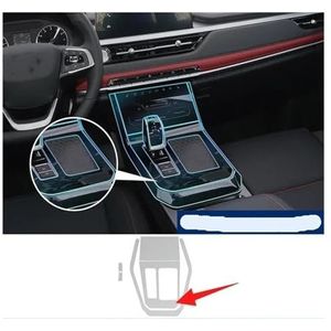 Chery Voor Tiggo 7 2020-2024 TPU Auto Navigatie Schermfolie Versnellingsbak Beschermende Sticker Anti-kras Interieur Accessoires Navigatie Film(Gearbox A LHD)