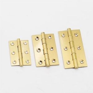 Massief Messing Kast Deur Scharnieren Gouden Kast Meubels Vouwen Butt Scharnieren 2/2.5/3 1 Stks (3"")