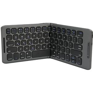 Opvouwbaar Bluetooth-Toetsenbord, Ondersteuning voor Meerdere Apparaten ABS-materiaal Draadloos Opvouwbaar Toetsenbord 65 Toetsen voor Pc voor Tablets