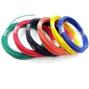 5/10M elektronische draad 30AWG-16AWG | UL1007, PVC-geïsoleerde, vertinde koperkabel, LED-lampverlichtingslijn(PURPLE,10M_18 AWG)