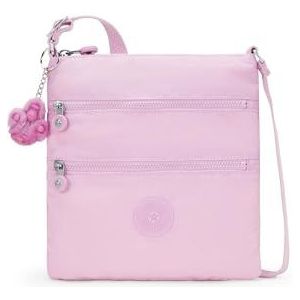 Kipling Keiko Crossbody-tassen voor dames, bloeiend roze, 28 cm L x 16 cm H x 3,5 cm D, Bloeiend Roze, 11.5''L x 6.5''H x 1.5''D