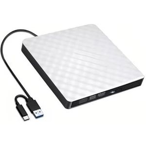 Externe CD/DVD-speler, CD/DVD-speler, USB 3.0 Type C, draagbare optische brander for laptop Brede compatibiliteit
