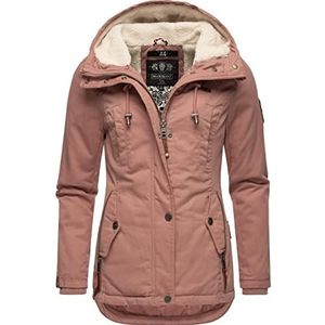 Marikoo Bikoo Winterjas voor dames, met capuchon, XS-XXL, Terracotta, L