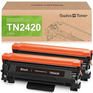 SWISS TONER TN2420 met Brother TN2420 TN-2420 TN2410 voor HL-L2310D HL-L2370DN HL-L2375DW MFC-L2710DN MFC-L2710DW MFC-L2730DW MFC-L2750DW DCP-L2510D DCP-L2 2530DW