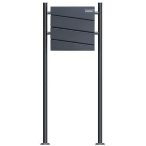 SCHARTEC - SBS-SPB-1 - Staande Brievenbus - Antraciet - Met Krantenvak