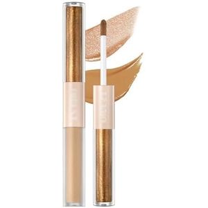 Dubbele kop glitter goud roze oogschaduwpotlood 2 in 1 parelachtige matte oogschaduwstick Shimmer contourschaduwpen oogmake-up (Size : 04)