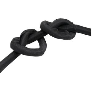 FOVAOK 1 ~ 10 m PET uitbreidbare gevlochten mouw zwart zelfgesloten geïsoleerde wrap zelfsluitende mouwen lijn organisator kabelbeschermer (32MM_10 METERS)
