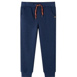 Kinderjoggingbroek 104 gemêleerd marineblauw