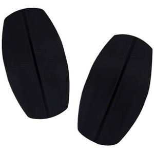 Afneembare schoudervullingen van schuimrubber, 2 schoudervullingen, bh-bandjes, antislipkussentjes, doe-het-zelfkleding, stoffen naaien, handwerkaccessoires(Black)