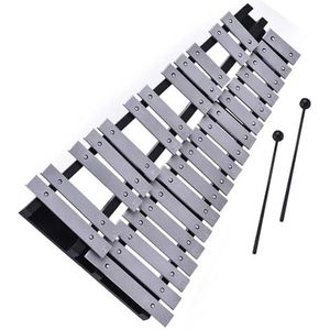 Opvouwbare 30 noten klokkenspel percussie-instrument houten frame aluminium stokken voor beginners