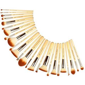 Bswefty Make-up Borstels Set Bamboe Foundation Poeder Eyeliner Bronzer Beeldhouwen Pencel Maquiagem Professioneel Cosmetisch Gereedschap (Handvat Kleur: T135 25 stuks)
